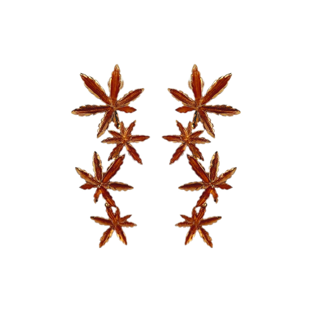 Akçaağaç Yaprakları Küpe