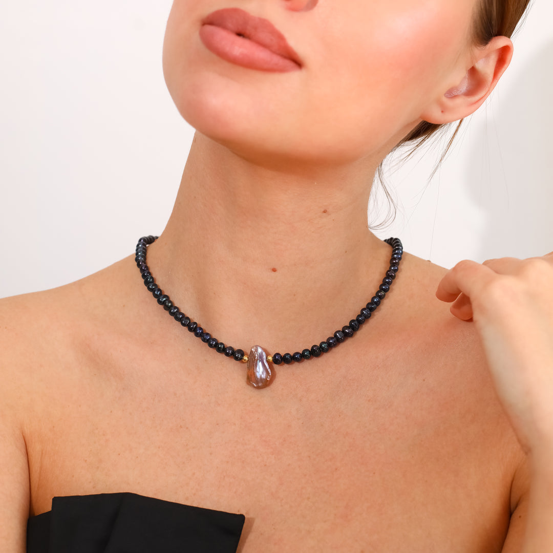 "Nocturne" İnci Kolye