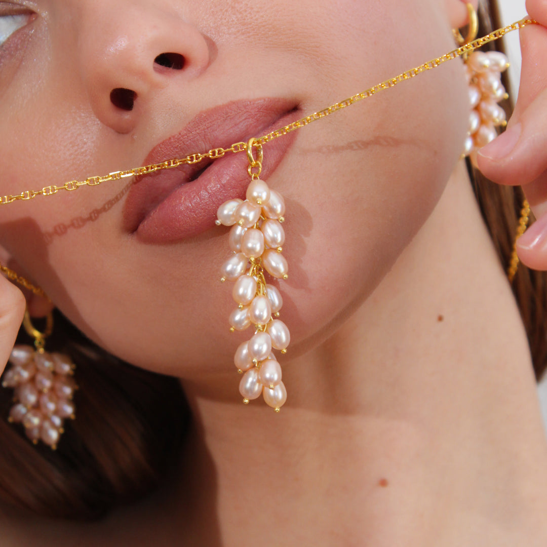 "Nacre Rose" İnci Kolye