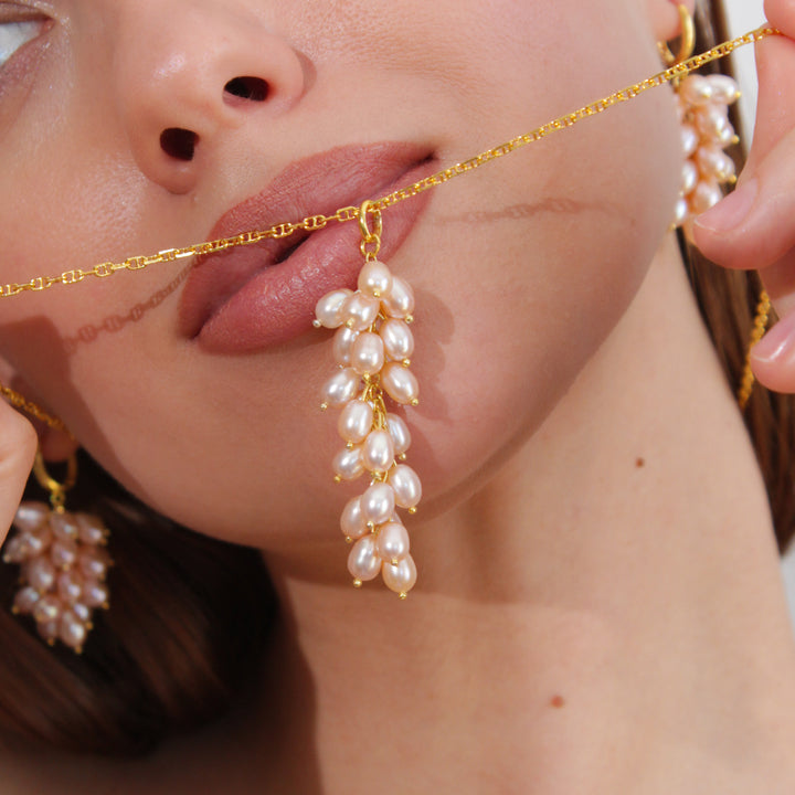 "Nacre Rose" İnci Kolye