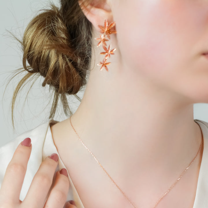 Akçaağaç Yaprakları Küpe