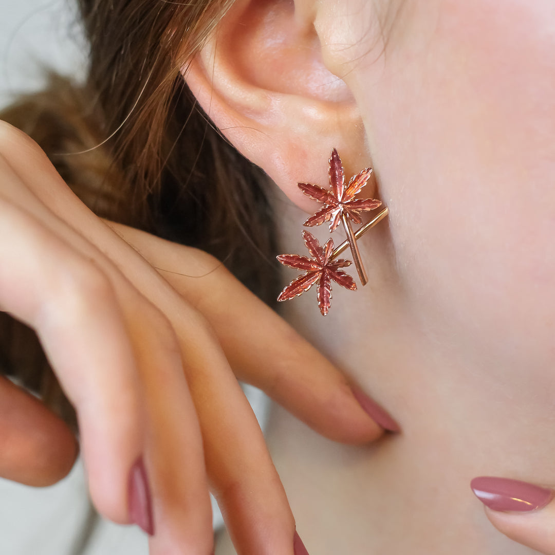 Akçaağaç Dalları Küpe