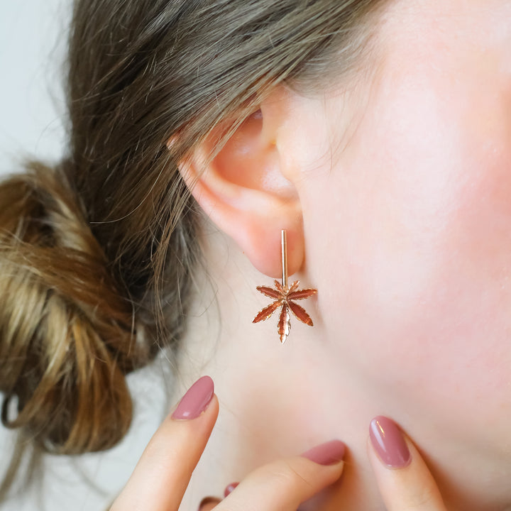 Akçaağaç Dalı Küpe