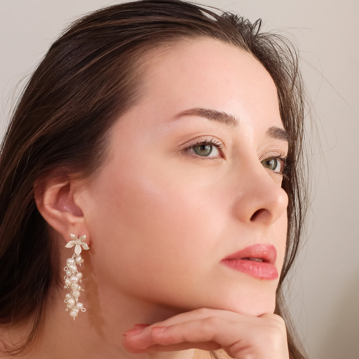 Salkım İncili Yasemin Küpe