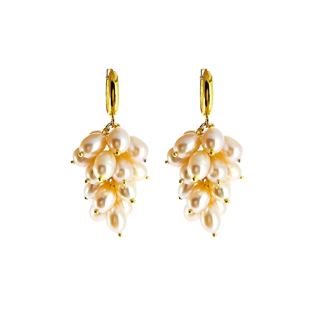 "Nacre Rose" İnci Küpe