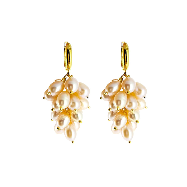 "Nacre Rose" İnci Küpe