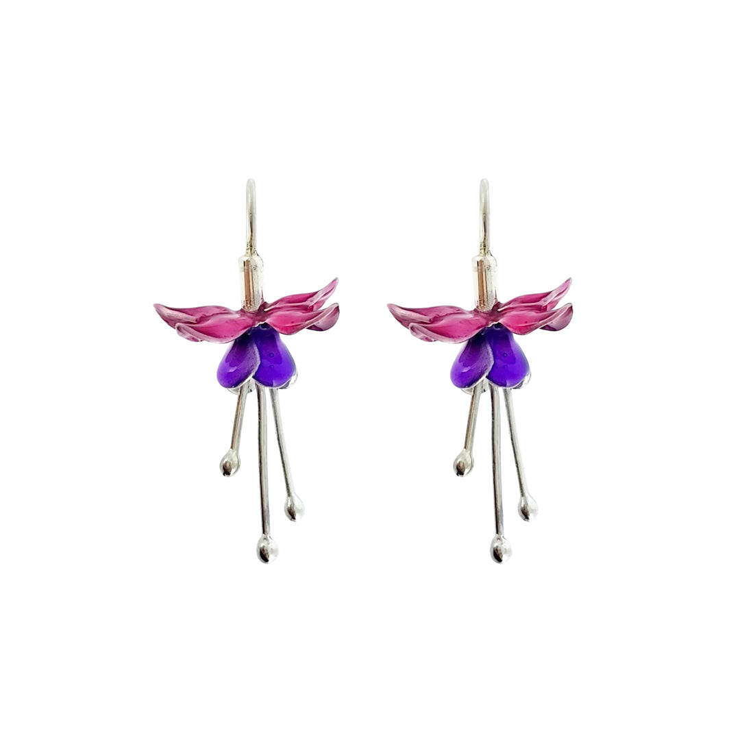 Sallantılı Fuşya Küpe