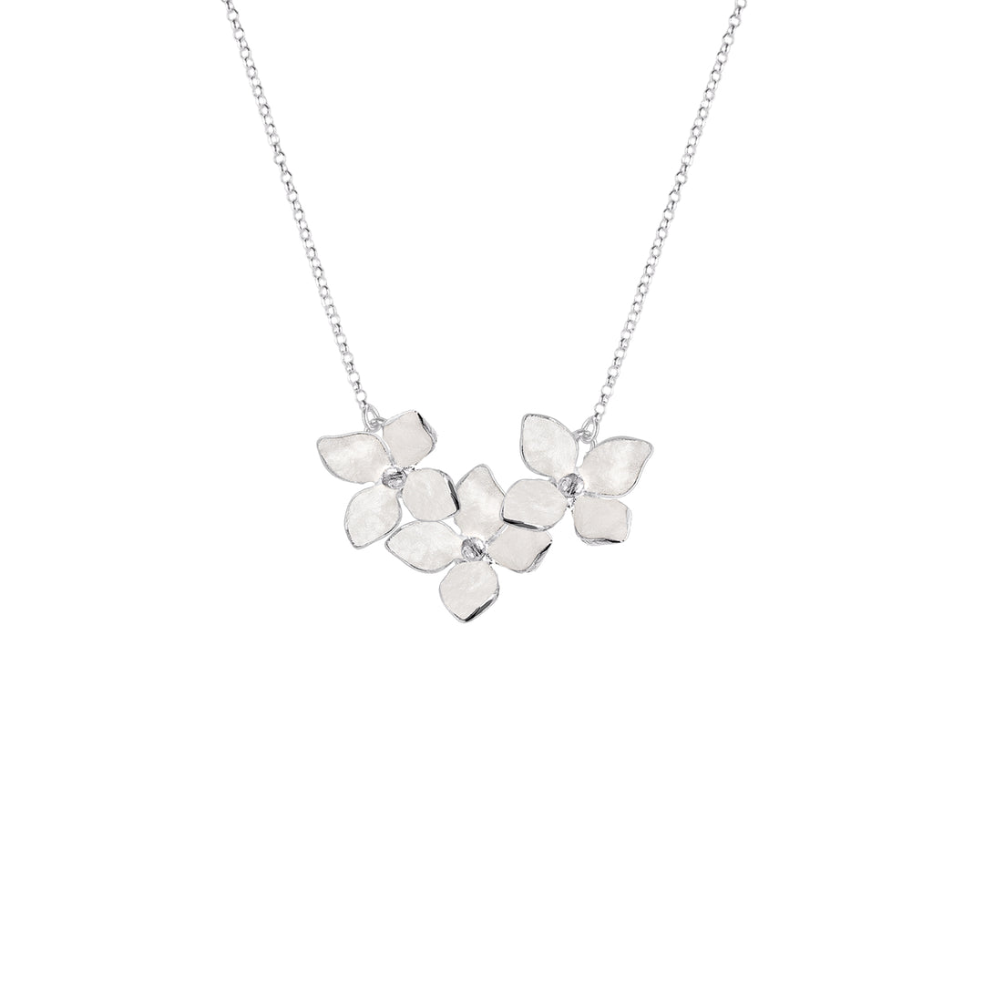 ÜÇ BEYAZ LEYLAK KOLYE