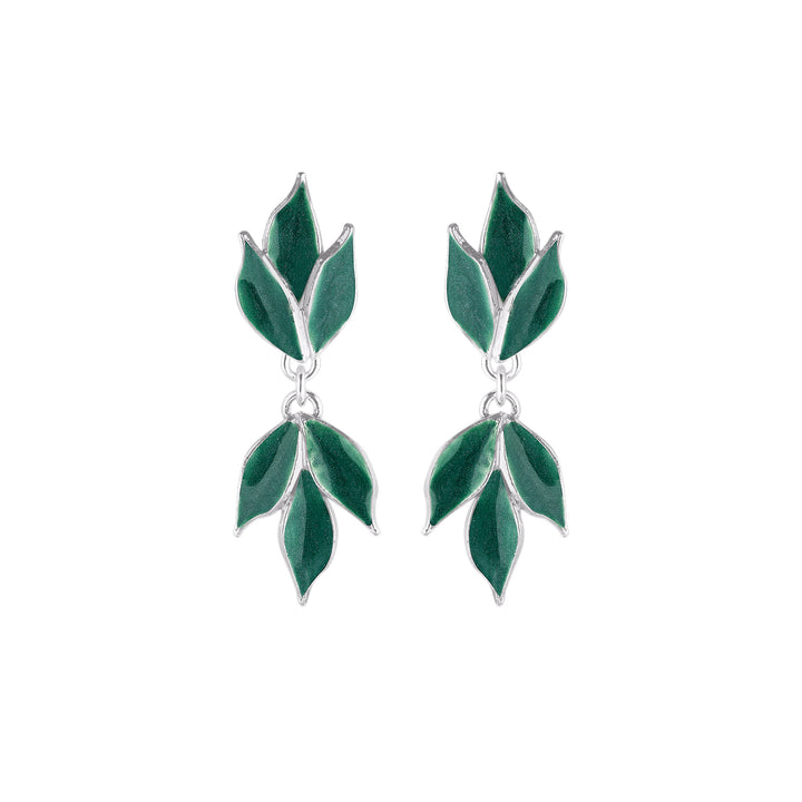 Sallantılı Zeytin Yaprakları Küpe