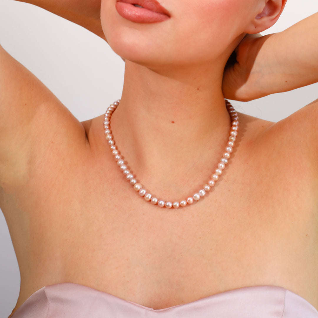 "Roselle" İnci Kolye
